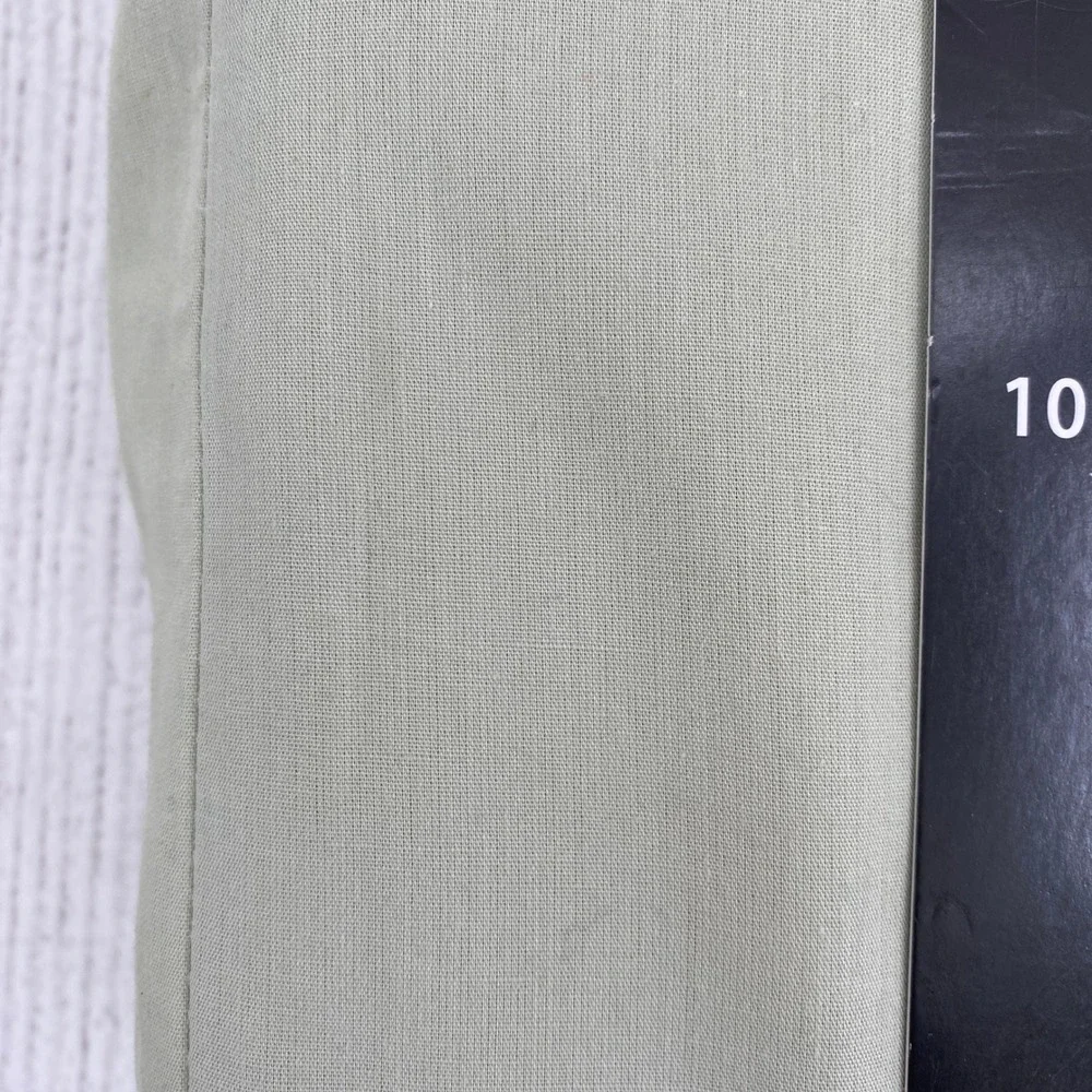 DwellStudio Sheet Set King Sage Green 100% Cotton Percale Brushed Earthy